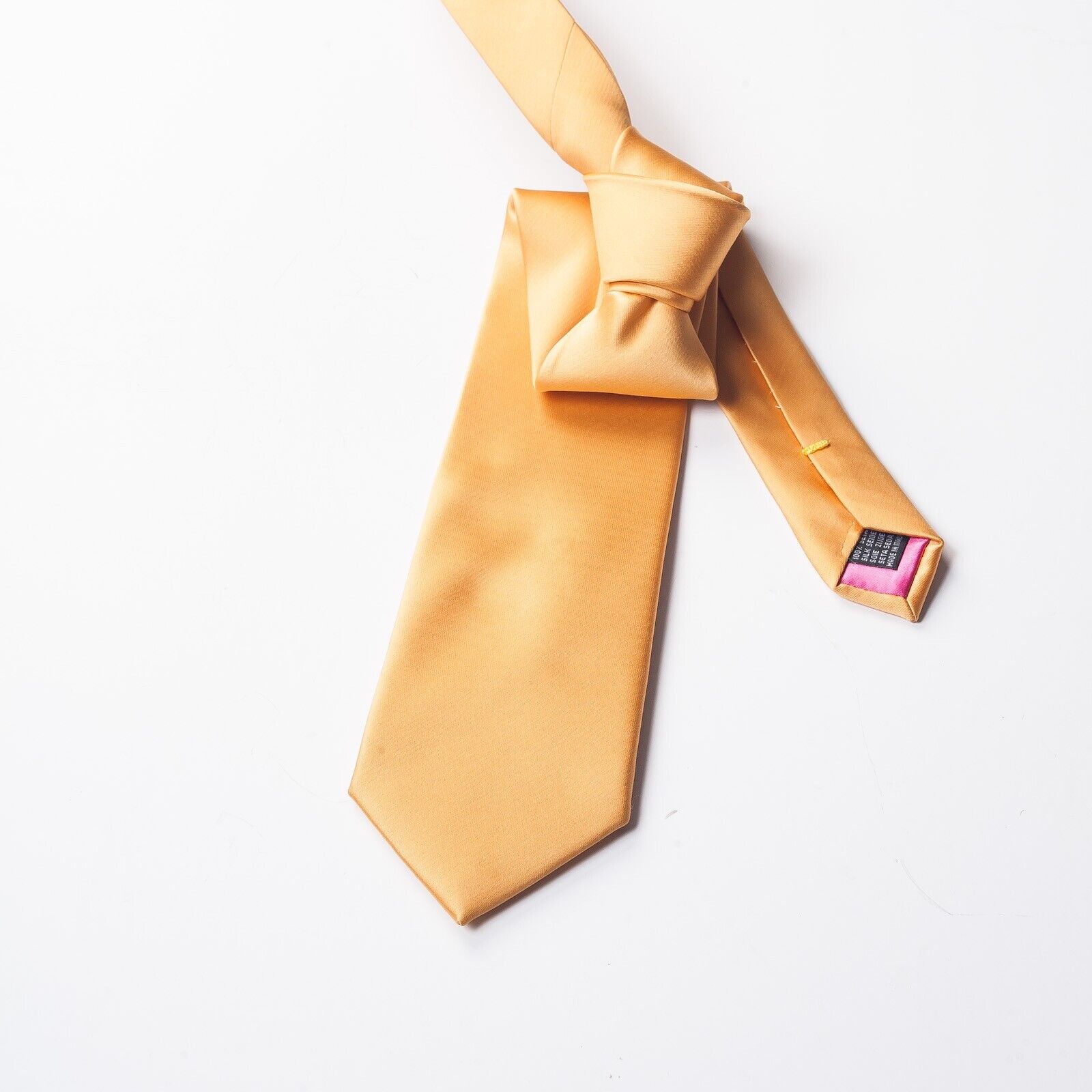 PIETRO BALDINI Yellow Silk Tie Italy Made