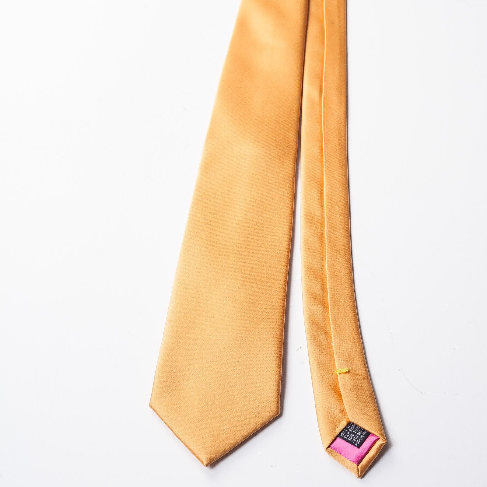 PIETRO BALDINI Yellow Silk Tie Italy Made