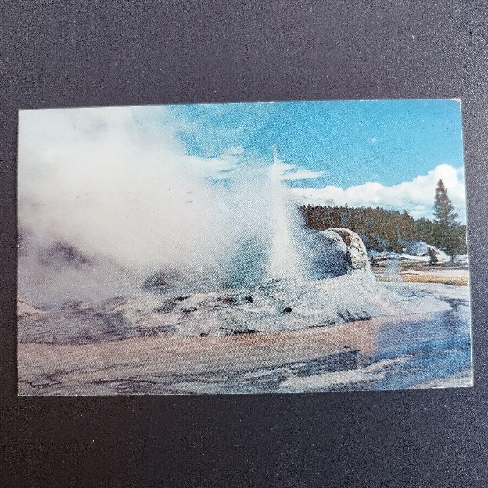 Wyoming Yellowstone National Park Old Faithful Geyser - Posted 1965