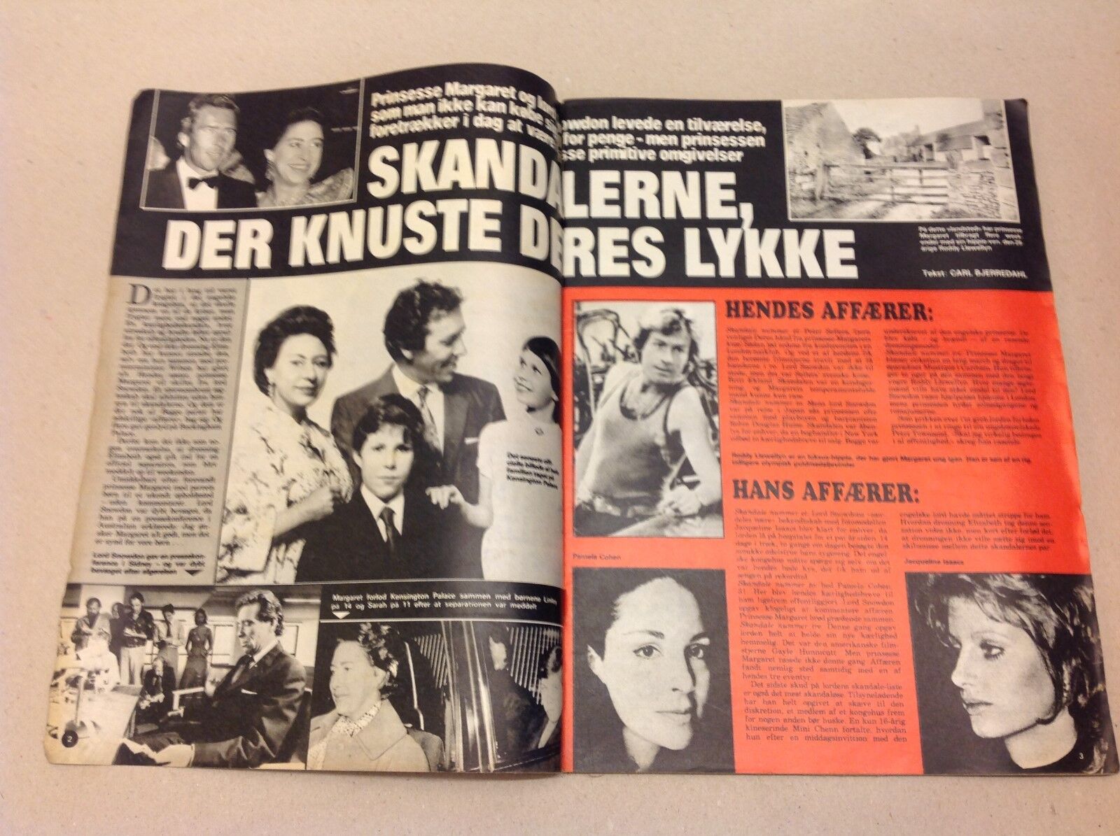 Princess Margaret Lord Snowdon Tony Love Affairs Royals Vtg Danish Magazine 1976