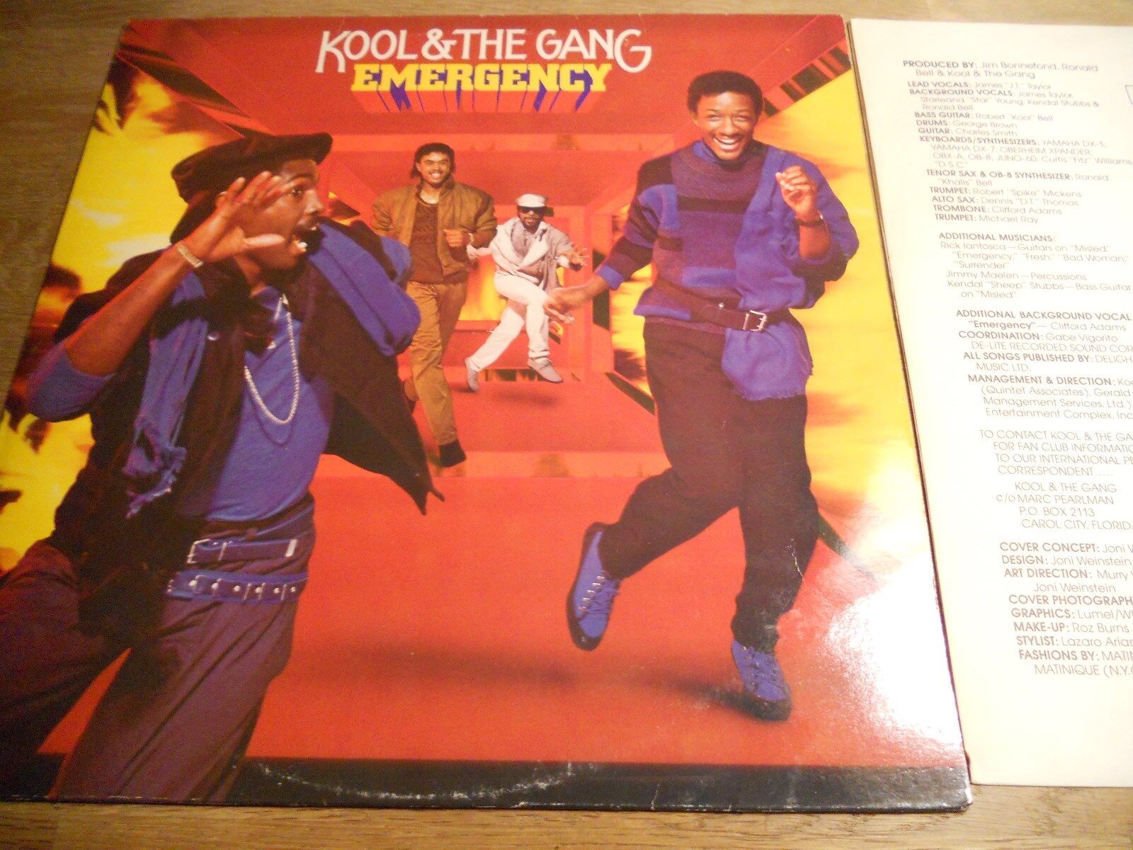 KOOL  THE GANG EMERGENCY 7 TRACKS NCB FINNISH PRESSED LP USED DELITE RECORDS