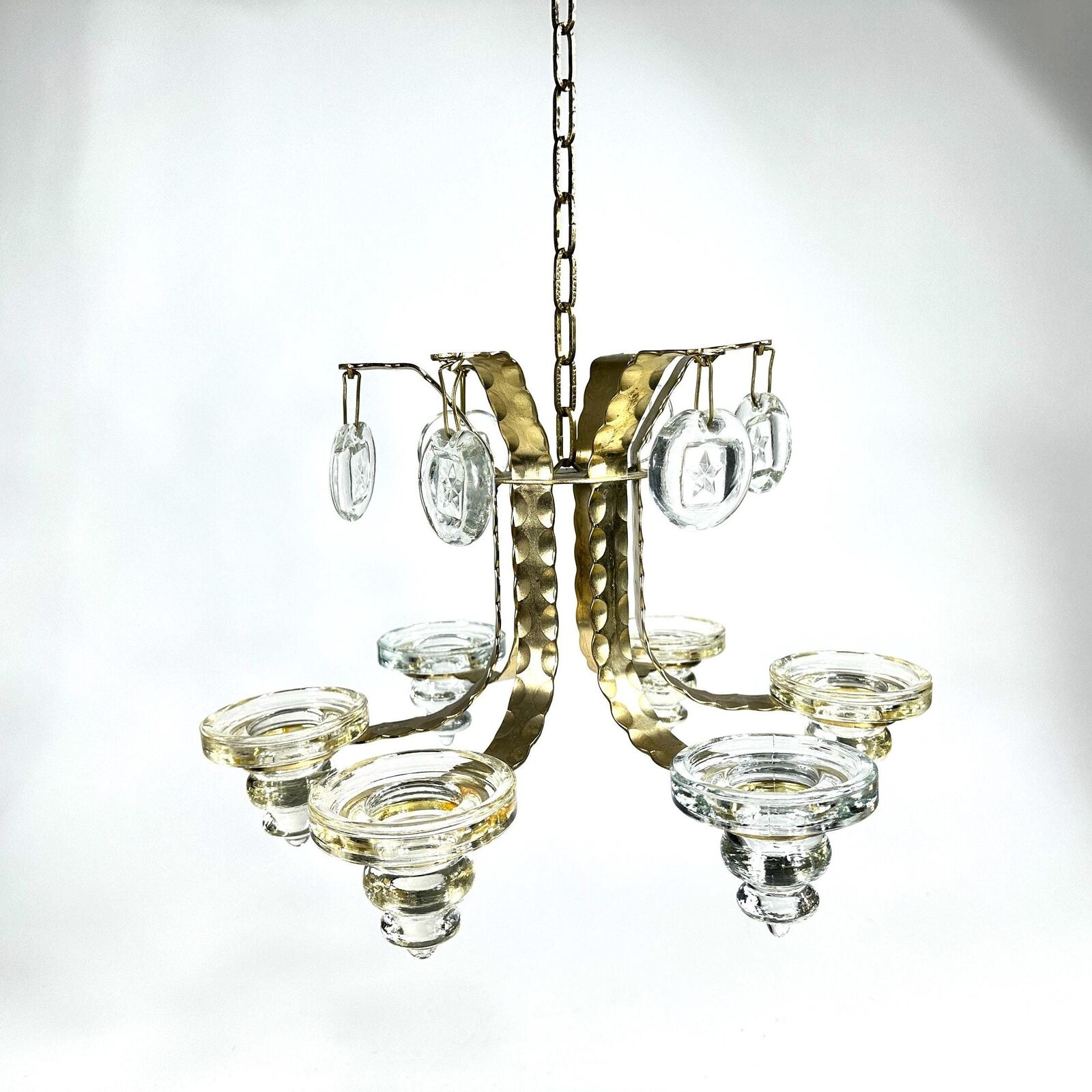 Chandelier Boda by Bertil Vallien / Erik Hoglund wrought iron handmade