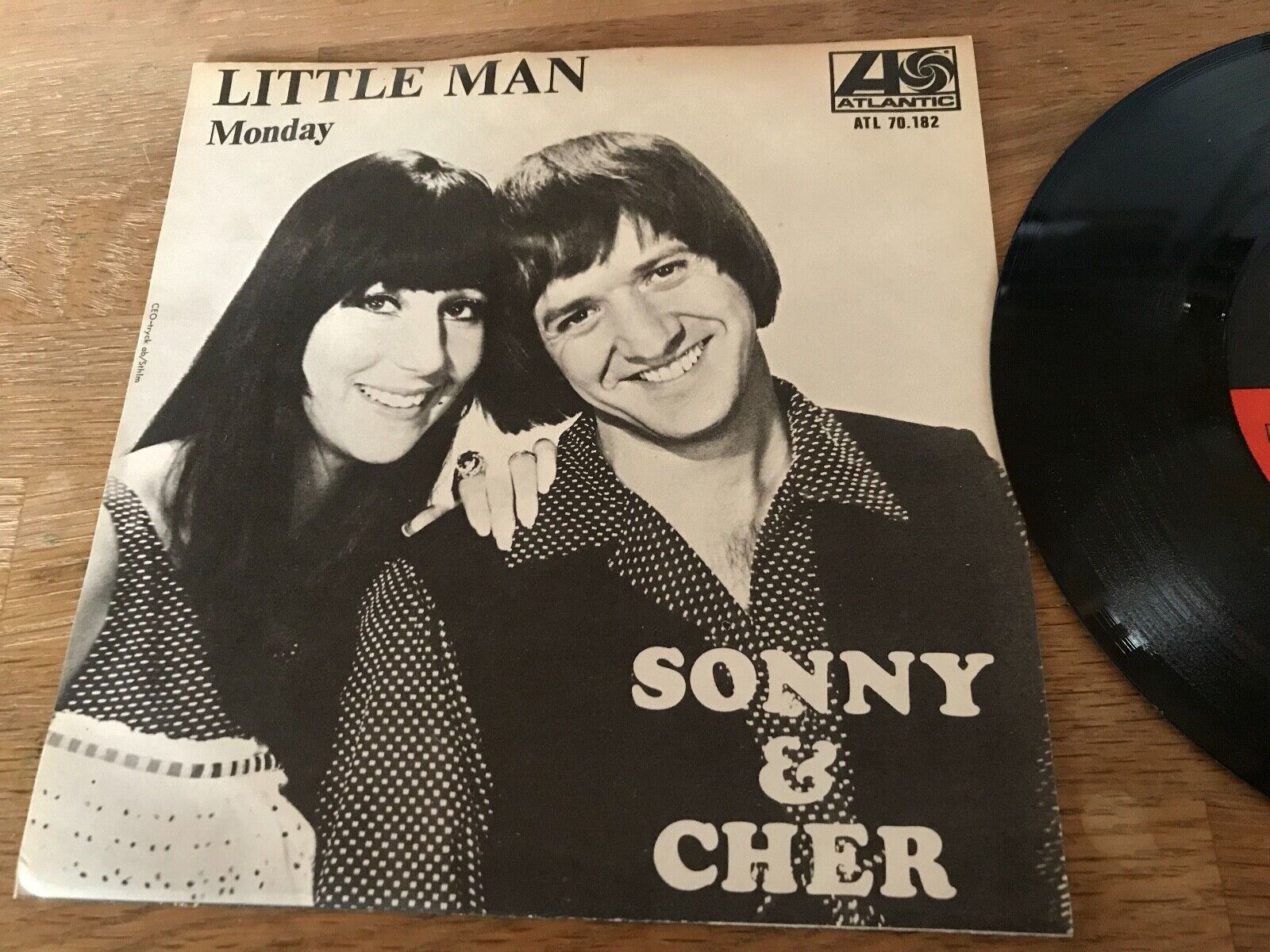 SONNY  CHER LITTLE MAN / MONDAY ATLANTIC RECORDS NCB PRESSED IN SWEDEN RARE SEE