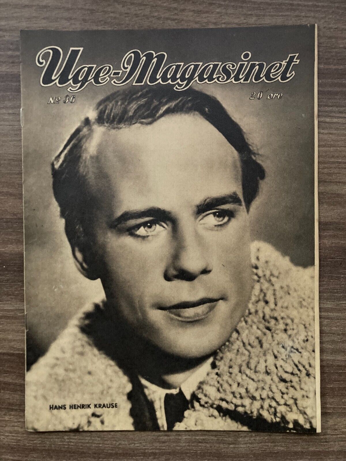 Hans Henrik Krause Cover 1940s Complete Antique Danish Magazine "Uge-Magasinet"