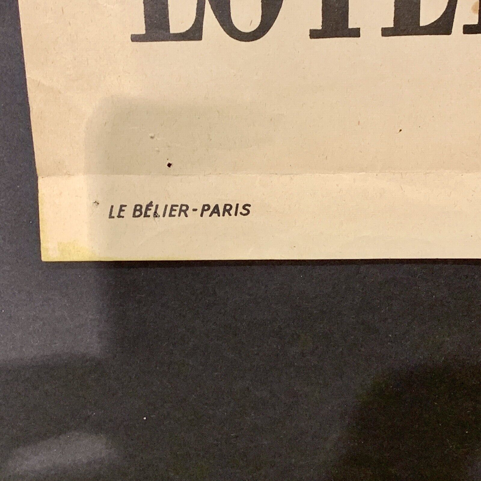 Original French "Loterie Nationale" lithographic poster from 1958