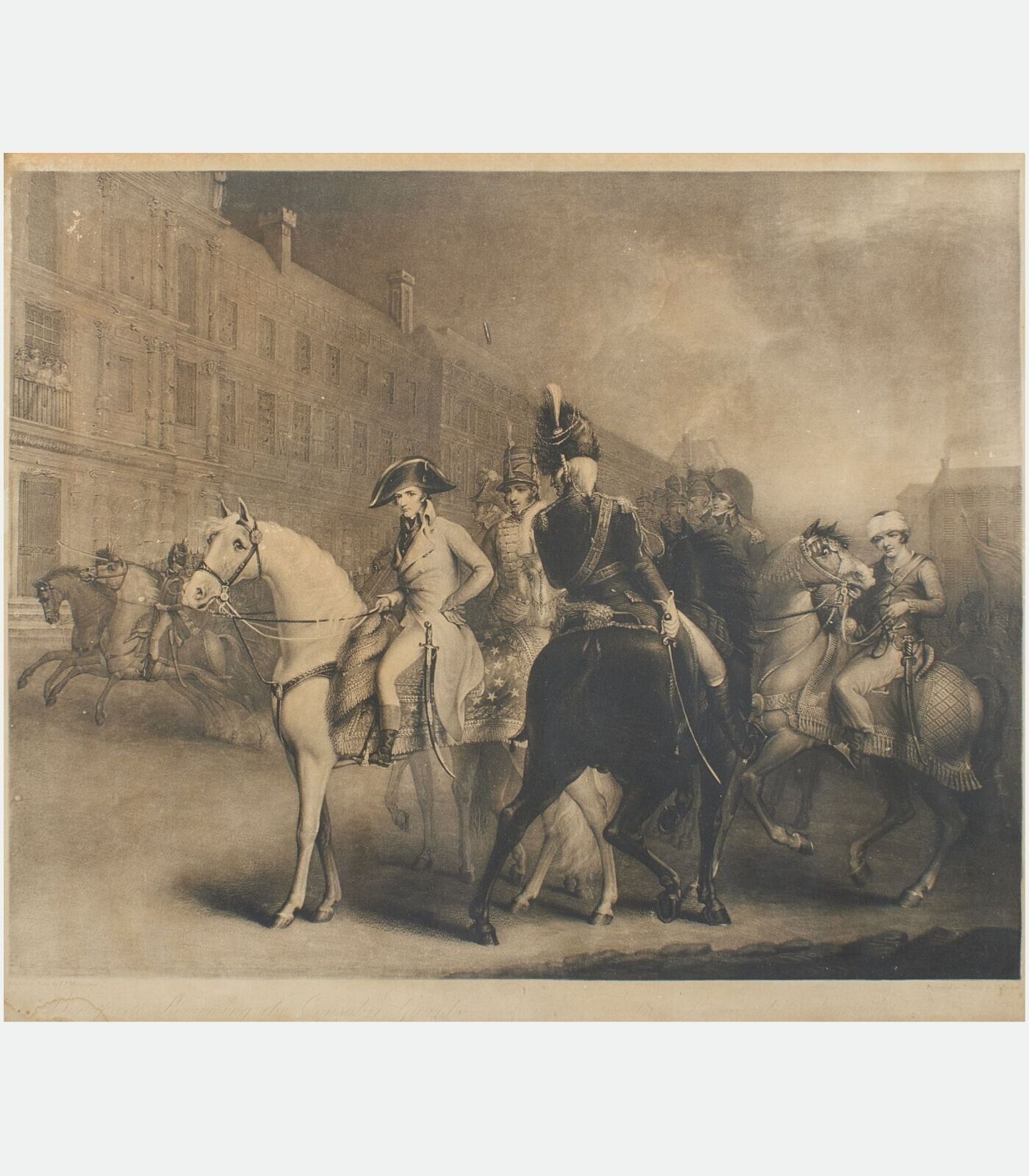 Charles Turner after John James Masquerier “La Revue du Quintidi” lithography