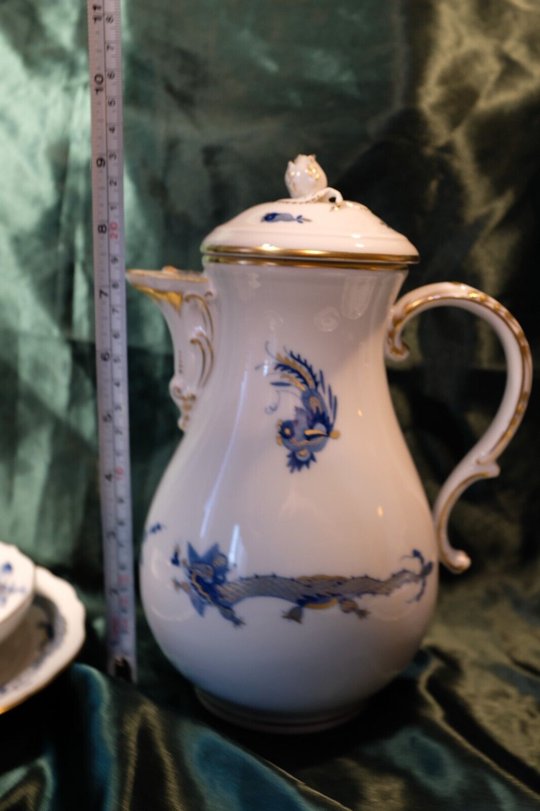 Meissen Coffee Service - Blue Dragon First-Sort Porcelain version top 24k GOLD