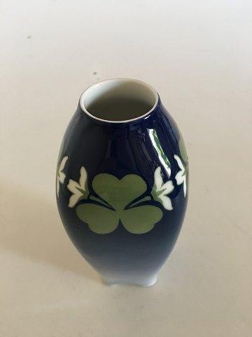 Royal Copenhagen Art Nouveau Vase No 401/240 with Clover Decoration