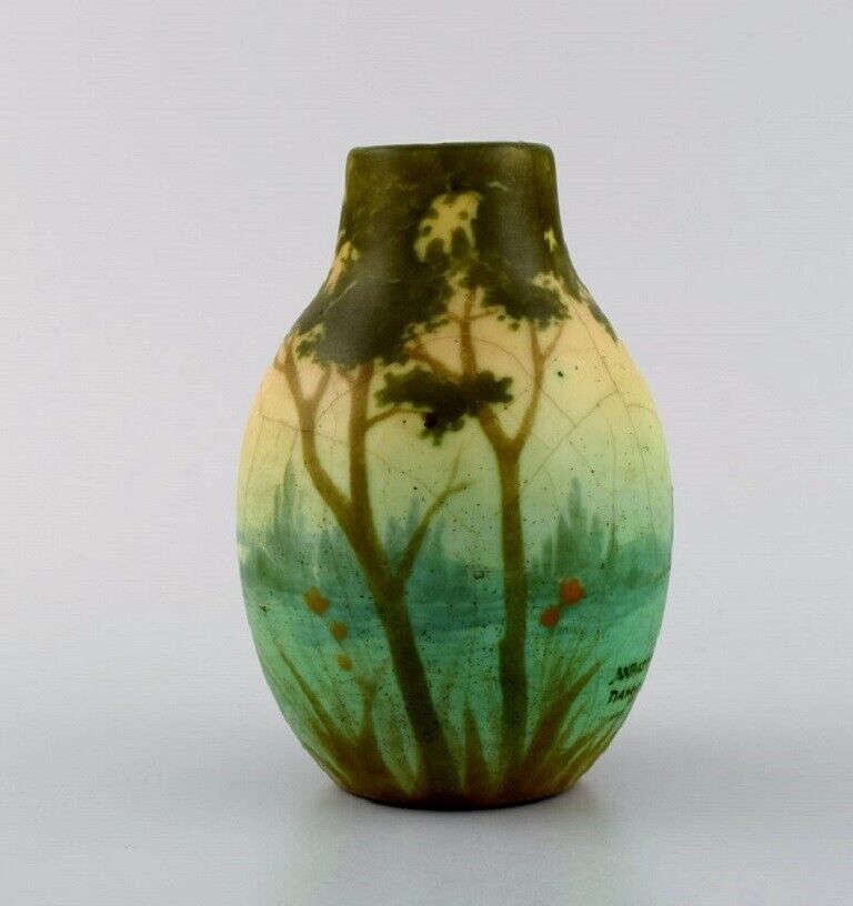 Amalric Walter (1870-1959) for Nancy Rare vase in glazed ceramics1890's