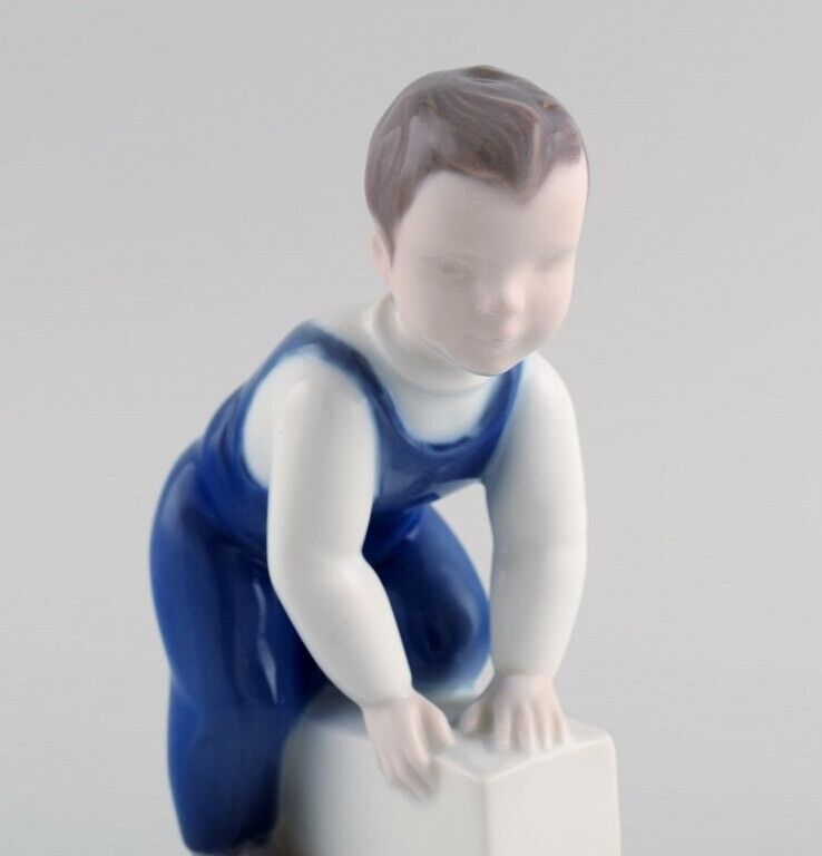 Claire Weiss for Bing  Grøndahl Porcelain figure Boy 1970s