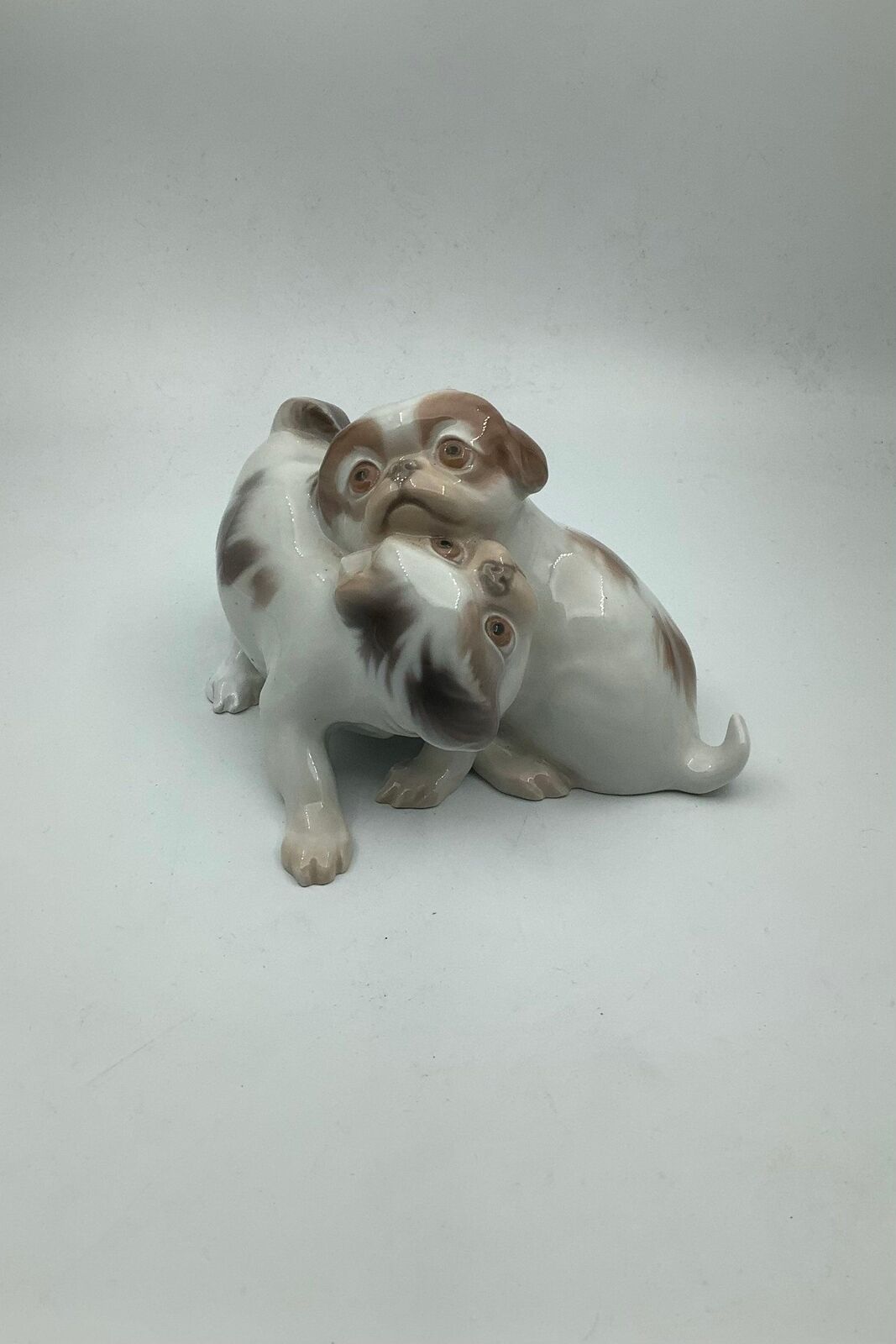 Bing and Grondahl dog figurine Pekingese dogs playing No 1630