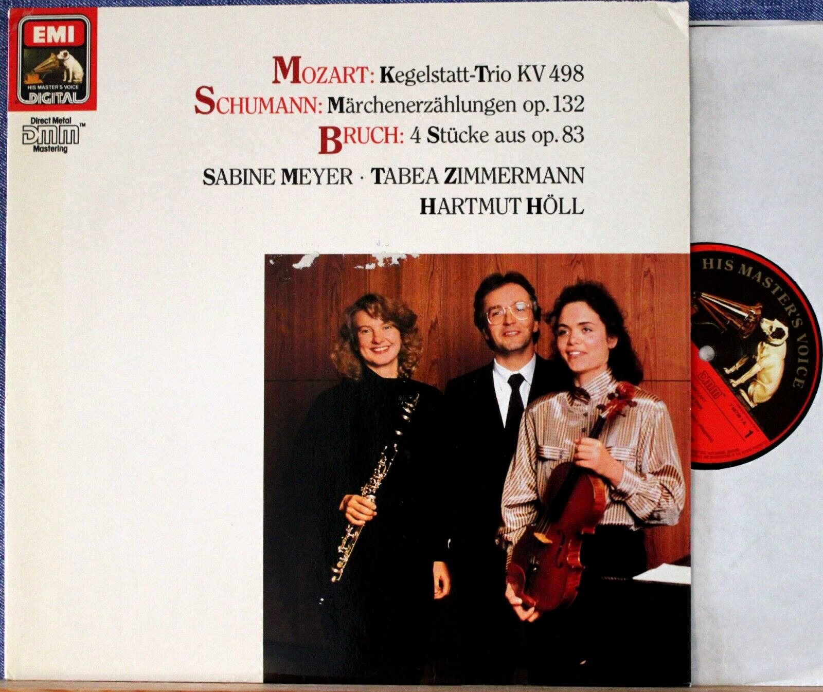 Meyer; Zimmermann; Höll Mozart (Trio KV 498)+Schumann+Bruch EMI 7 49736 dig NM