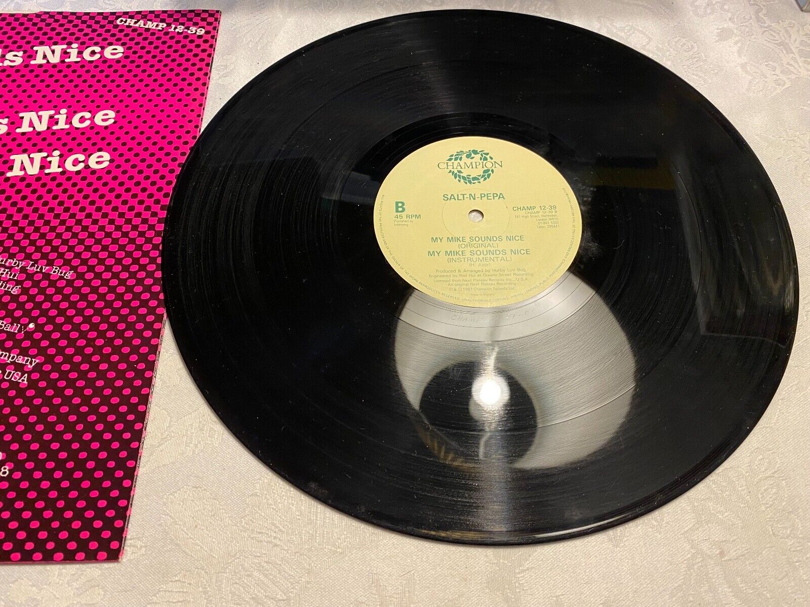 SALT´N´PEPA "MY MIKE SOUNDS NICE" (REMIX)  1987 CHAMPION RECORDS UK PRESSING**