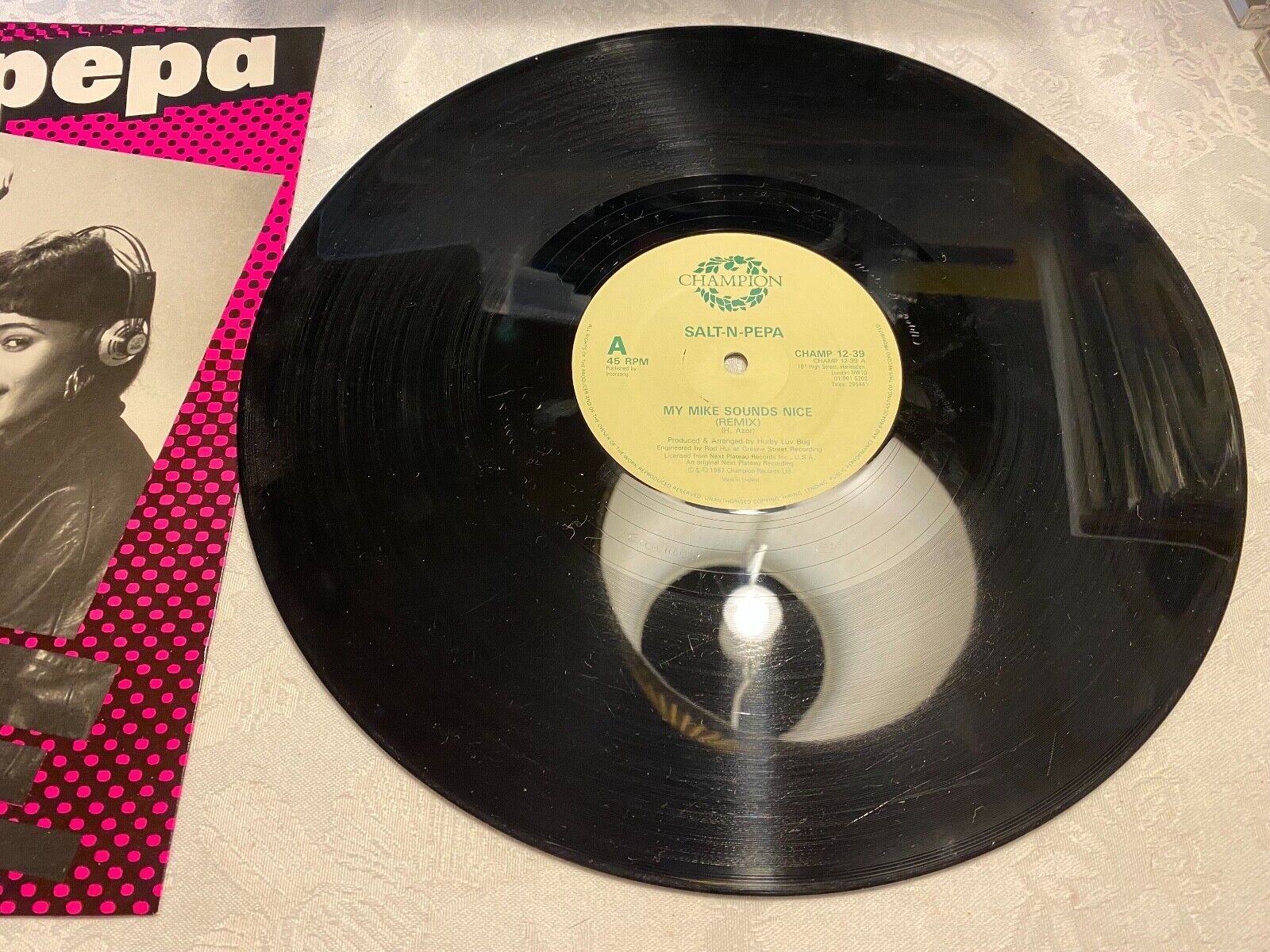 SALT´N´PEPA "MY MIKE SOUNDS NICE" (REMIX)  1987 CHAMPION RECORDS UK PRESSING**