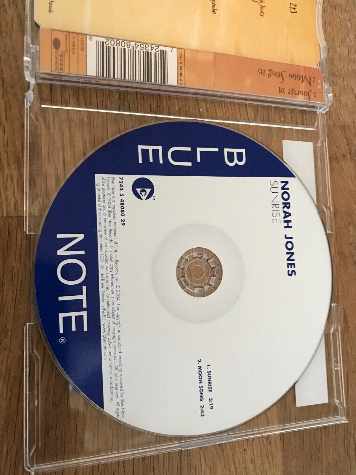 NORAH JONES "SUNRISE / MOON SONG" PREVIOUSLY UNRELEASED TRACK 2 TRACK CD SINGLE*