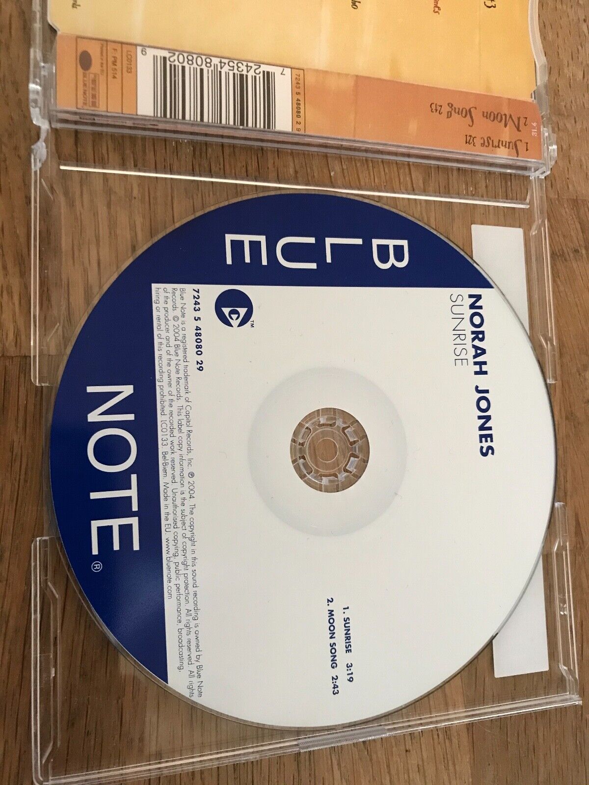 NORAH JONES "SUNRISE / MOON SONG" PREVIOUSLY UNRELEASED TRACK 2 TRACK CD SINGLE*