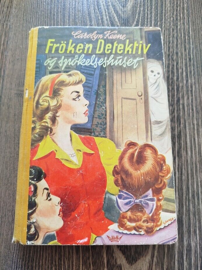 Old 1959 Norwegian Nancy Drew Book - The Ghost of Blackwood Hall - Carolyn Keene