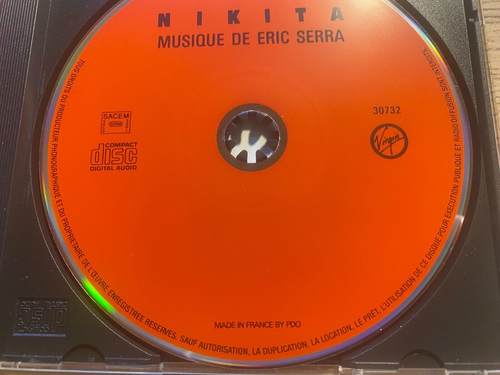 ERIC SERRA "NIKITA BANDE ORIGINALE DU FILM" 1990 VIRGIN RECORDS SACEM FRANCE OOP