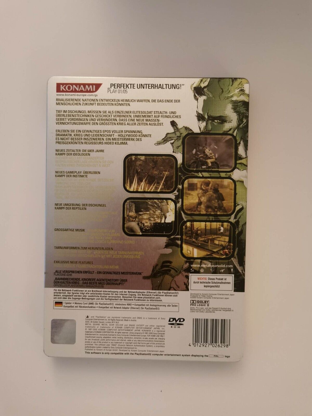 Metal Gear Solid 3 Steelbook Edition | PS2 | CIB | German Version