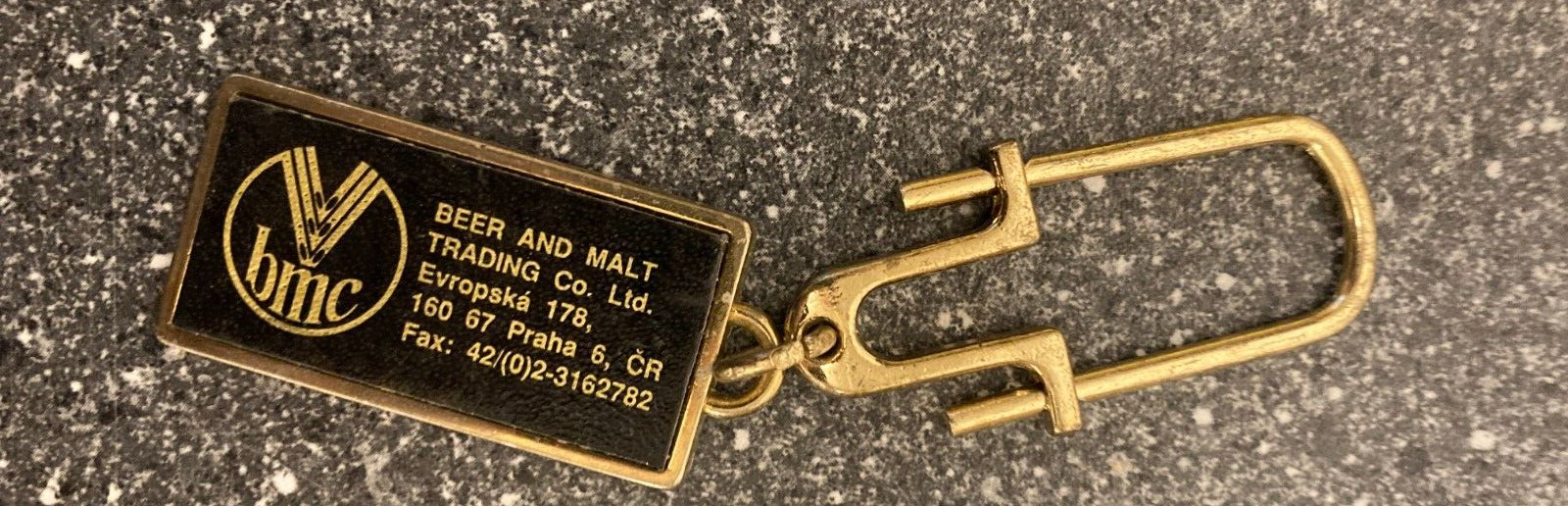 Vintage BMC Beer and Malt Trading Co Ltd Keychain - Praha Czech Republic