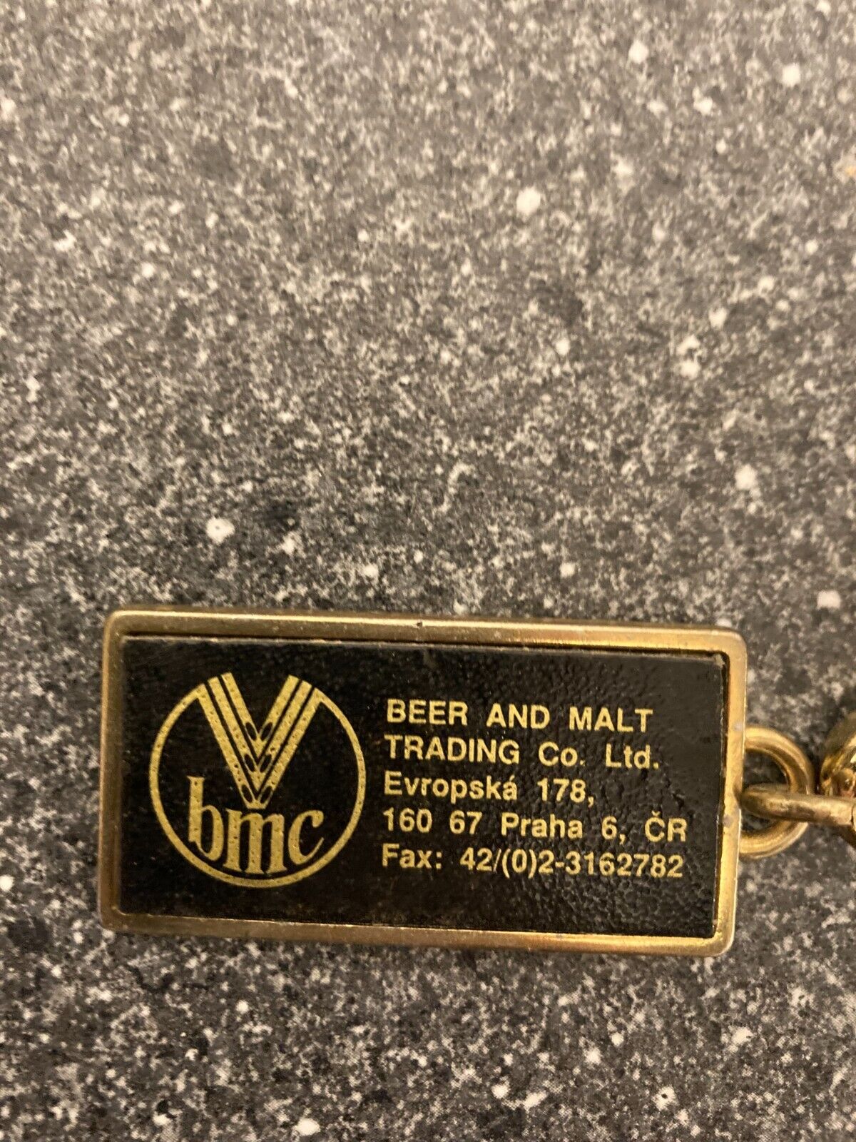 Vintage BMC Beer and Malt Trading Co Ltd Keychain - Praha Czech Republic