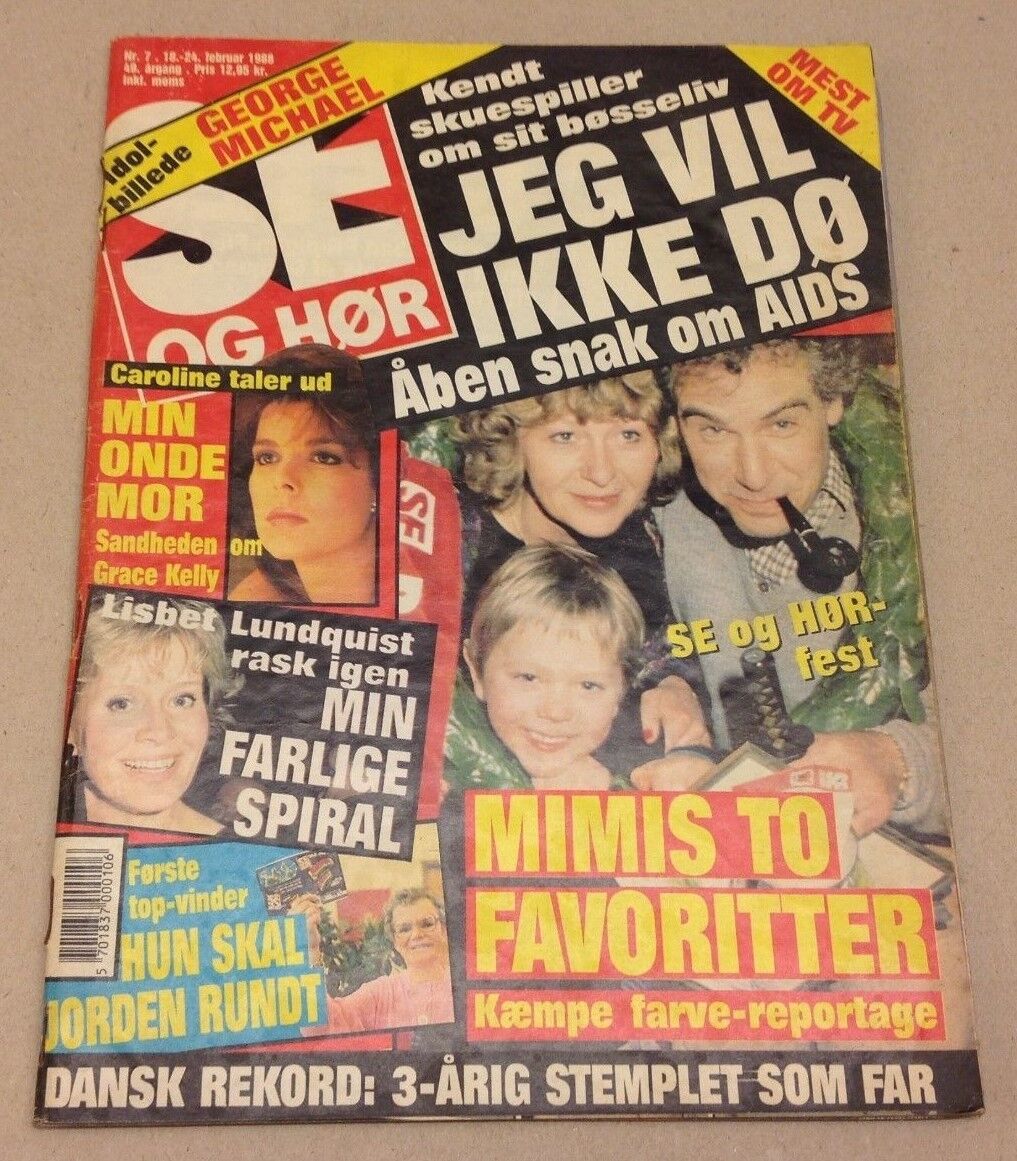 Caroline Monaco +Krystle Linda Evans Dynasty Danish Magazine 1988 "Se og Hoer"