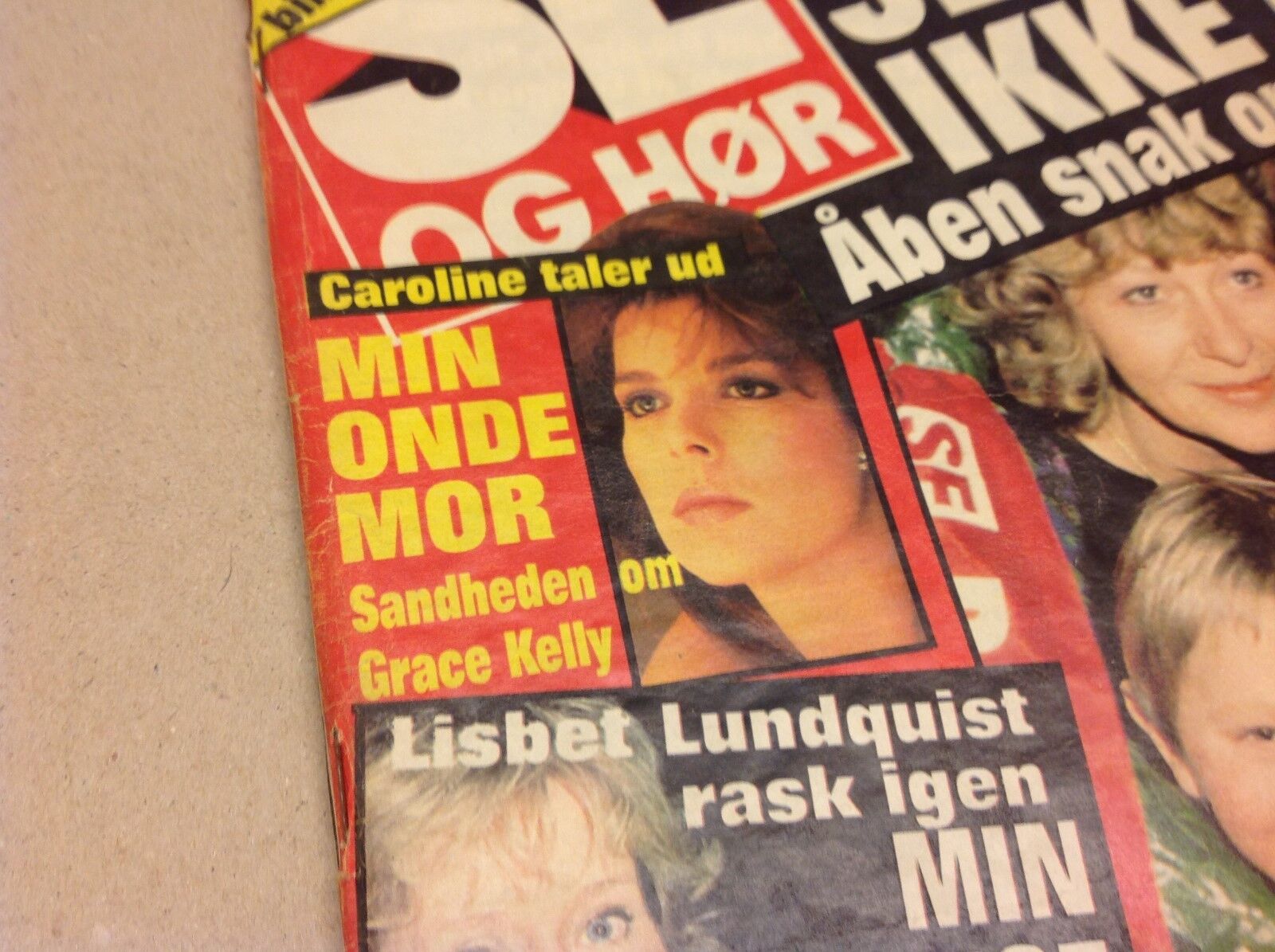 Caroline Monaco +Krystle Linda Evans Dynasty Danish Magazine 1988 "Se og Hoer"