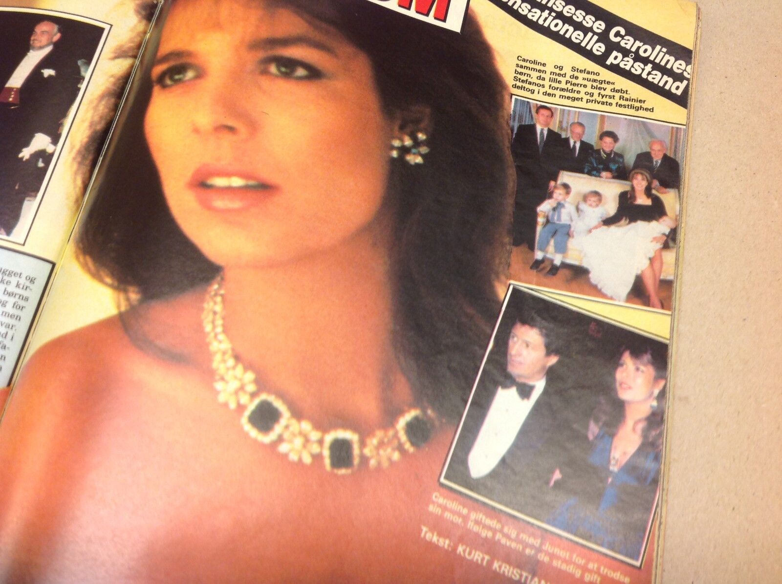 Caroline Monaco +Krystle Linda Evans Dynasty Danish Magazine 1988 "Se og Hoer"