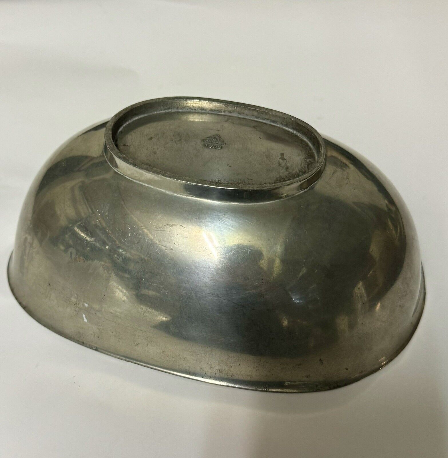 Vintage Center Piece:  Pewter Bowl From Just Andersen Denmark Made In The 1940s