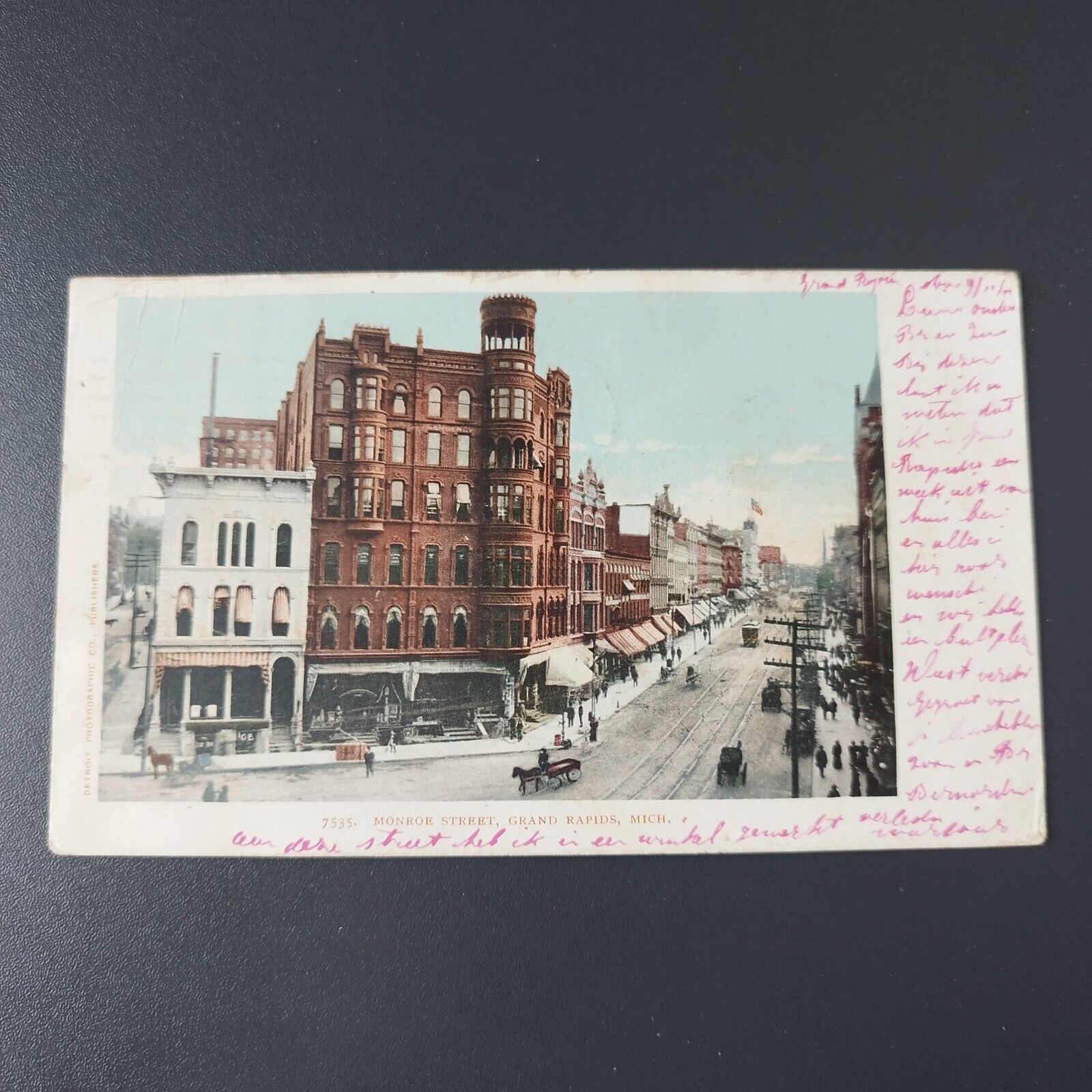 Michigan  Monroe Street Grand Rapids Posted in 1904