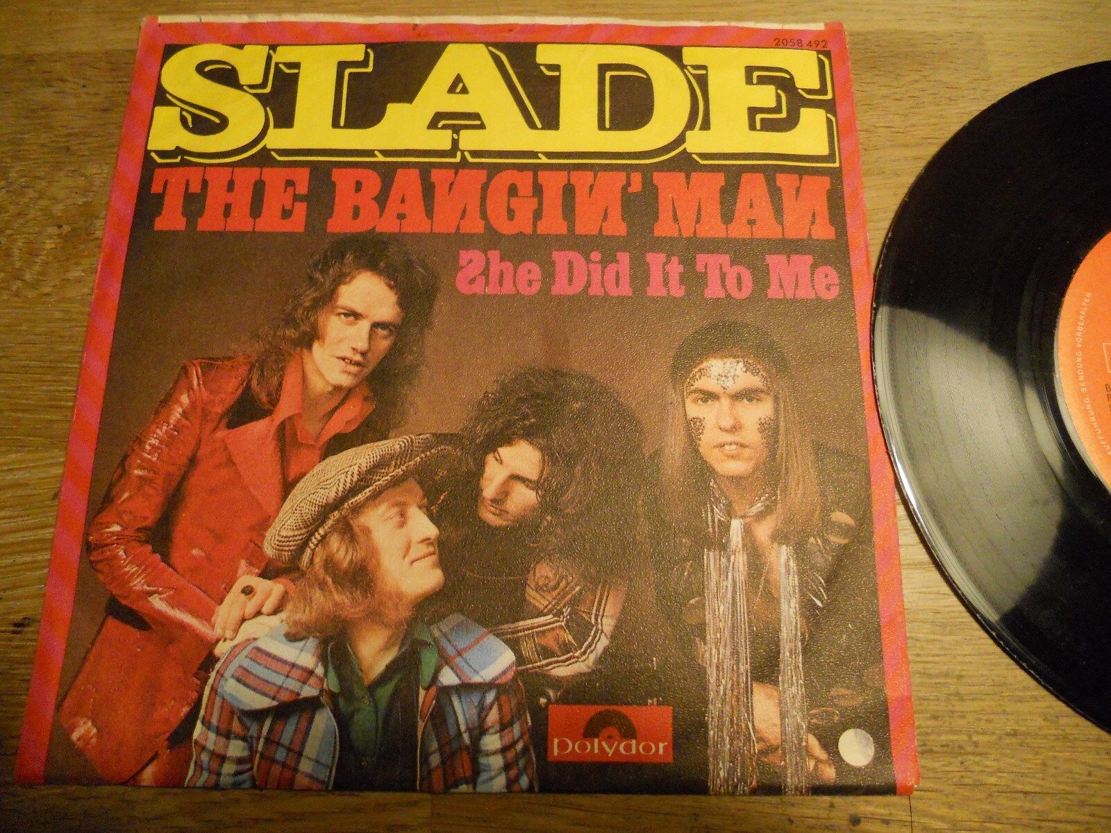 SLADE "THE BANGIN´ MAN / SHE DID IT TO ME" 1974 GEMA POLYDOR RECORDS WEST GERMAN