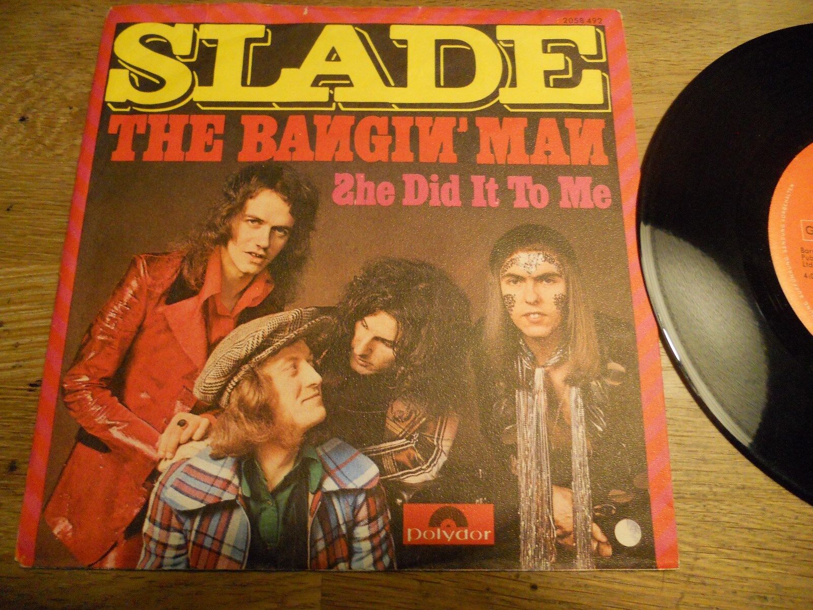 SLADE "THE BANGIN´ MAN / SHE DID IT TO ME" 1974 GEMA POLYDOR RECORDS WEST GERMAN