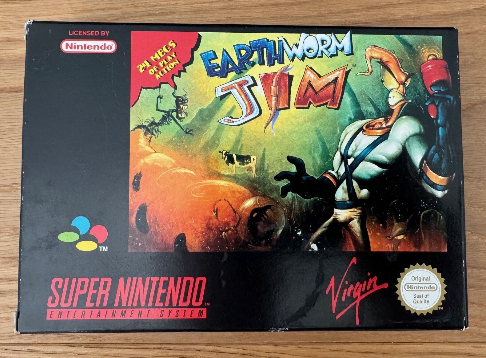 Earthworm Jim – Super Nintendo (SNES) – PAL version