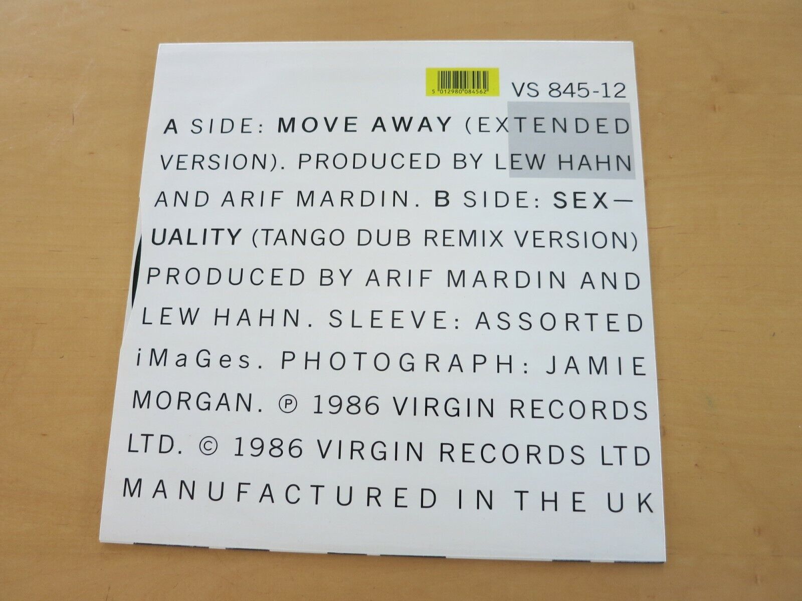 Culture Club 12” Move Away Extended Boy George  #LP4