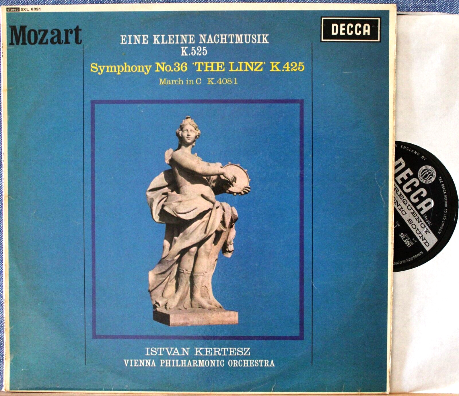 Kertesz Mozart (Nactmusik; Symphony 36) Decca SXL 6091 wb NM(-) or better