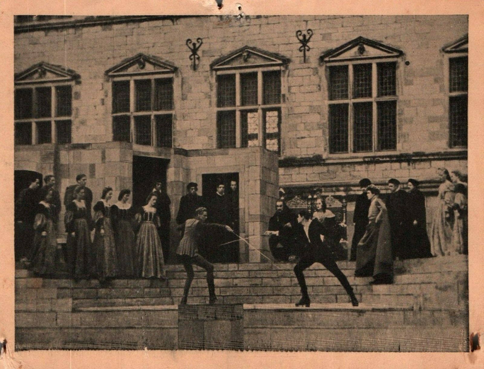 De norske Hamletspil Kronborg 1946 Fencing Schene Postcard