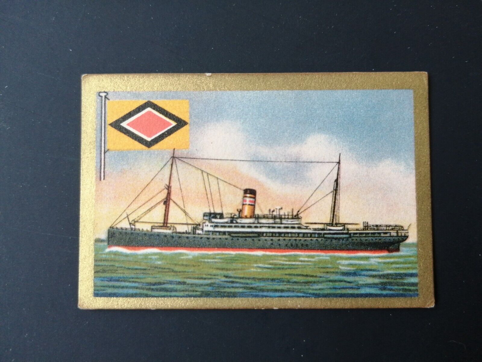 German SABA tobacco ship trading card 1931-33No 53 "Usambara" East Africa