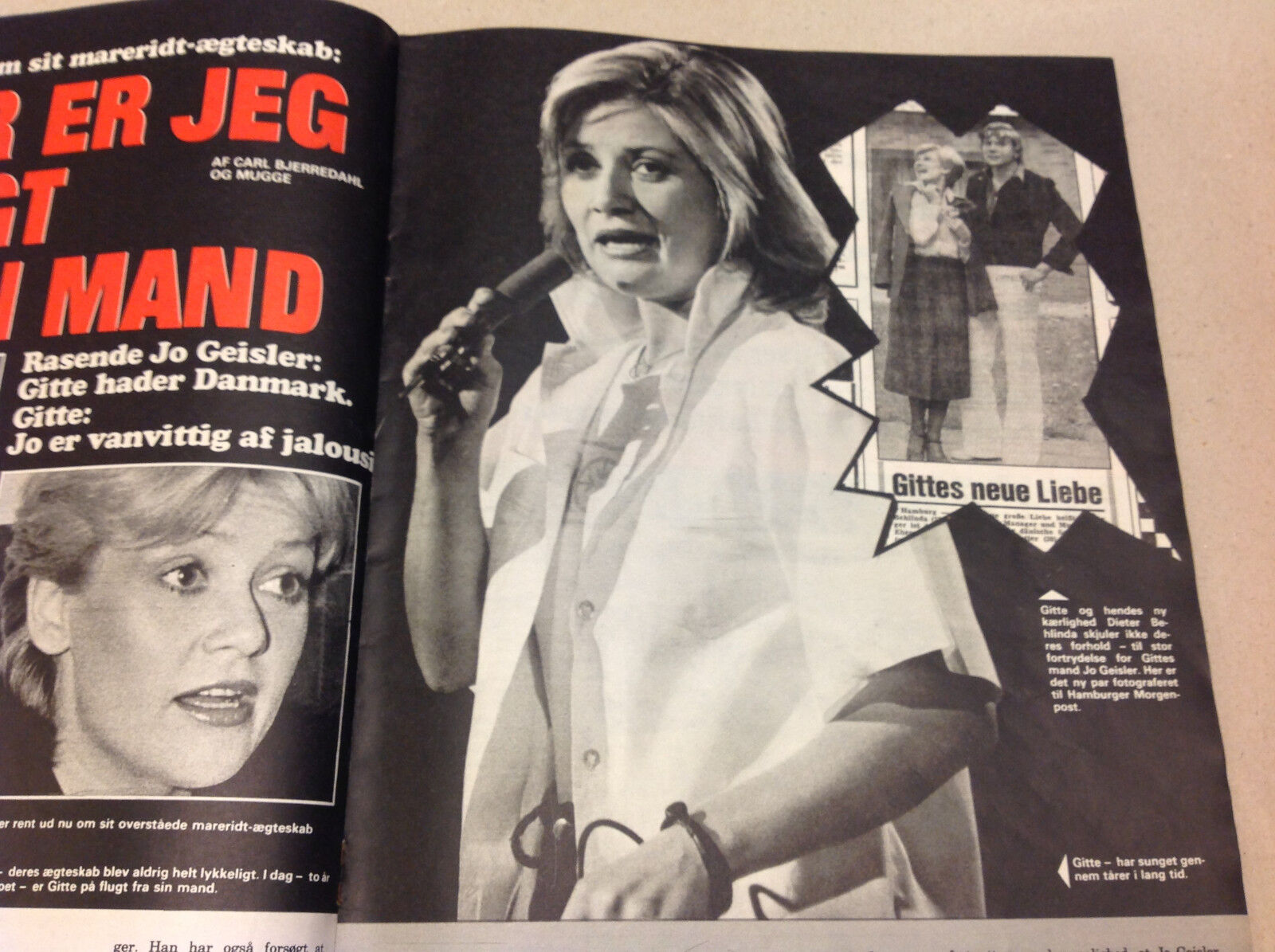 GITTE HENNING OR HÆNNING ON THE RUN FROM JO GEISLER VINTAGE Danish Magazine 1976