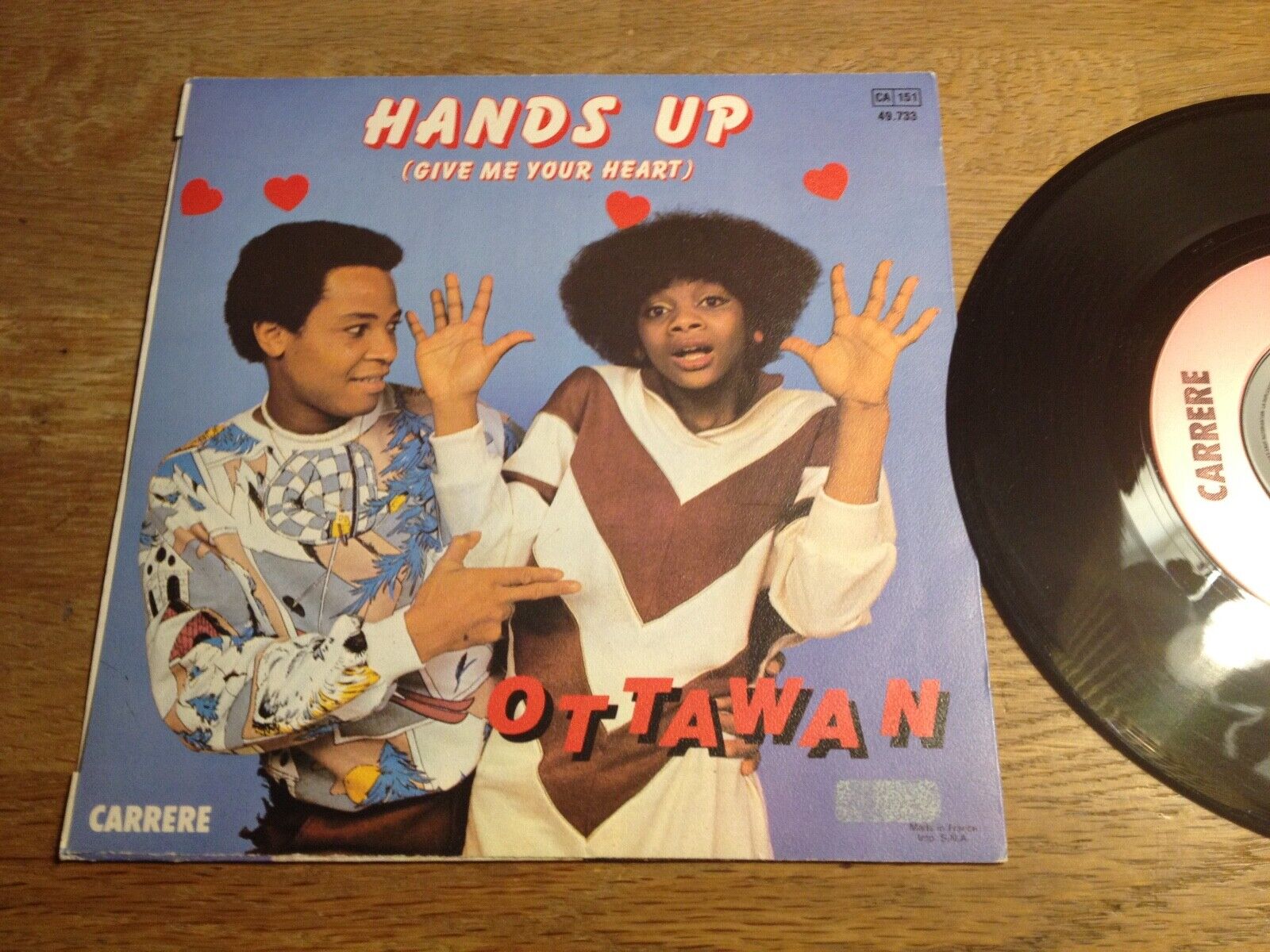 OTTAWAN "HANDS UP (GIVE ME YOUR HEART)" CARRERE RECORDS 1981 FRANCE SACEM DISCO*