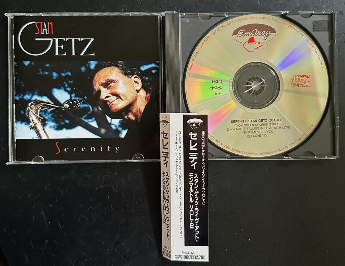 STAN GETZ QUARTET ''SERENITY' - JAPAN CD - LIVE RECORDING