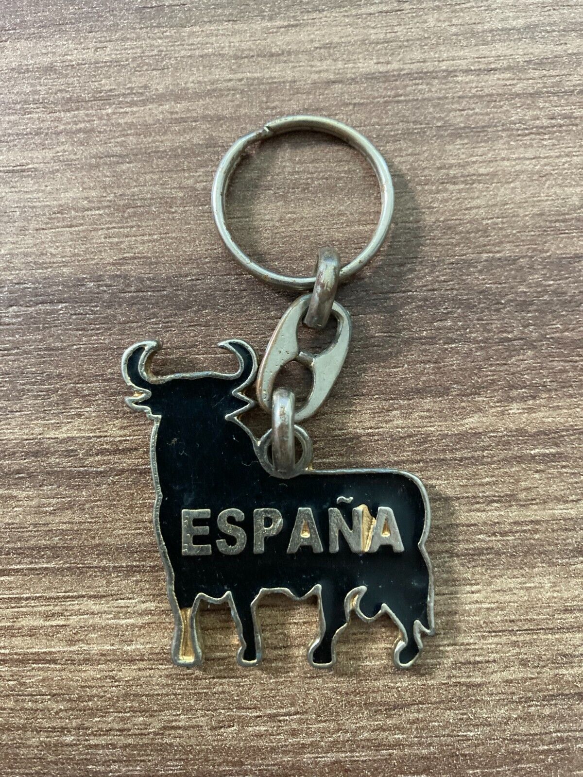 Vintage España Bull Keychain - Spanish Souvenir Collectible