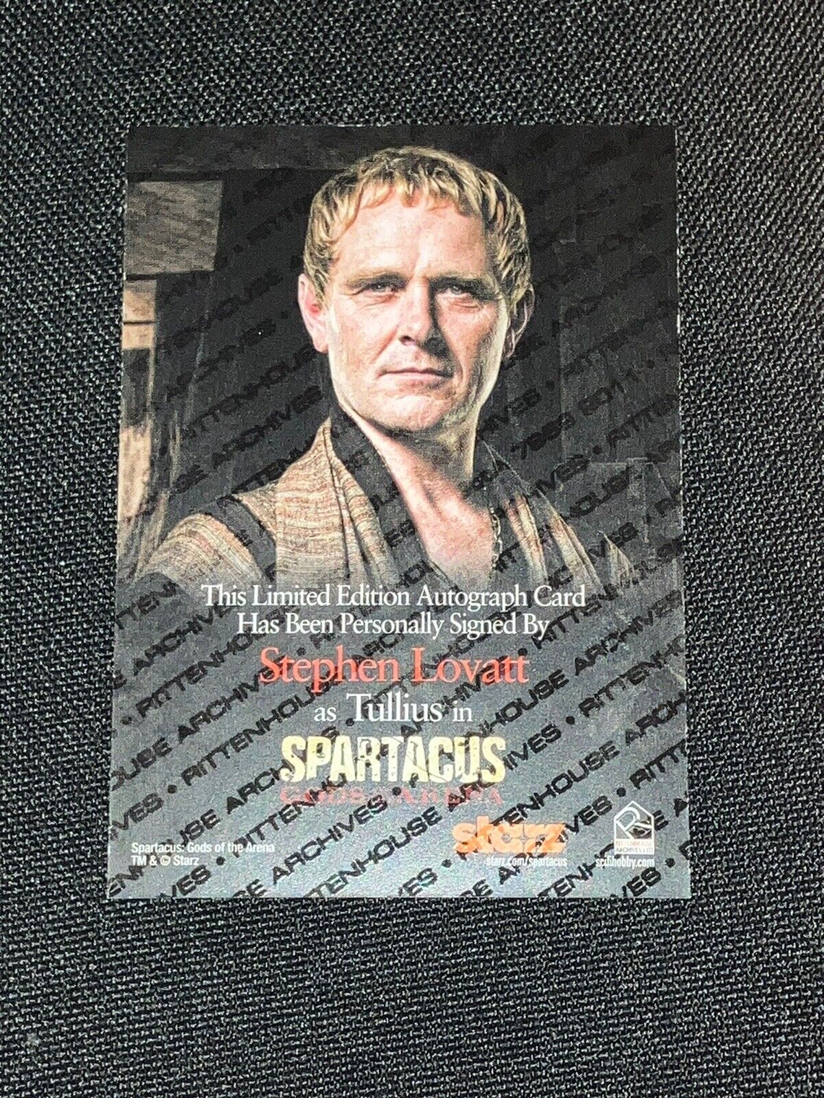 Spartacus Gods of the Arena Autograph Card Signed by Stephen Lovatt as Tullius