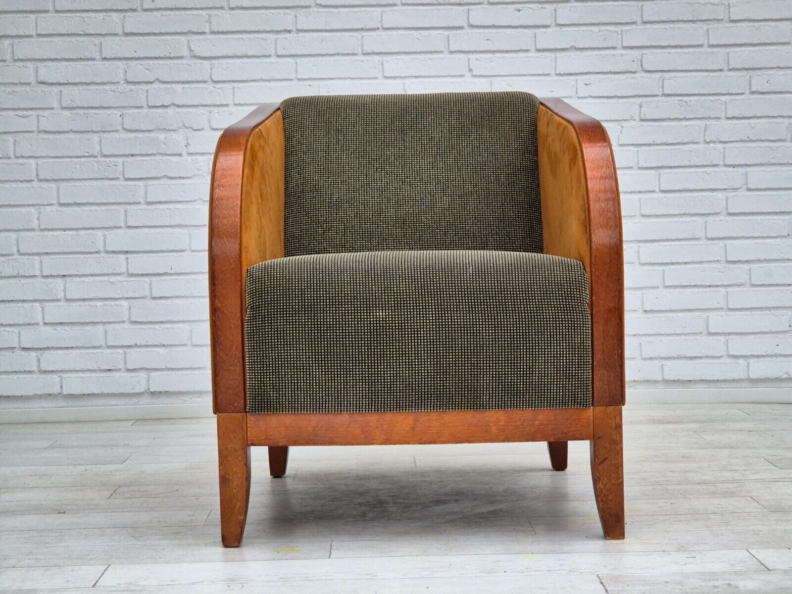 1970s Scandinavian lounge chair original very good condition art deco style