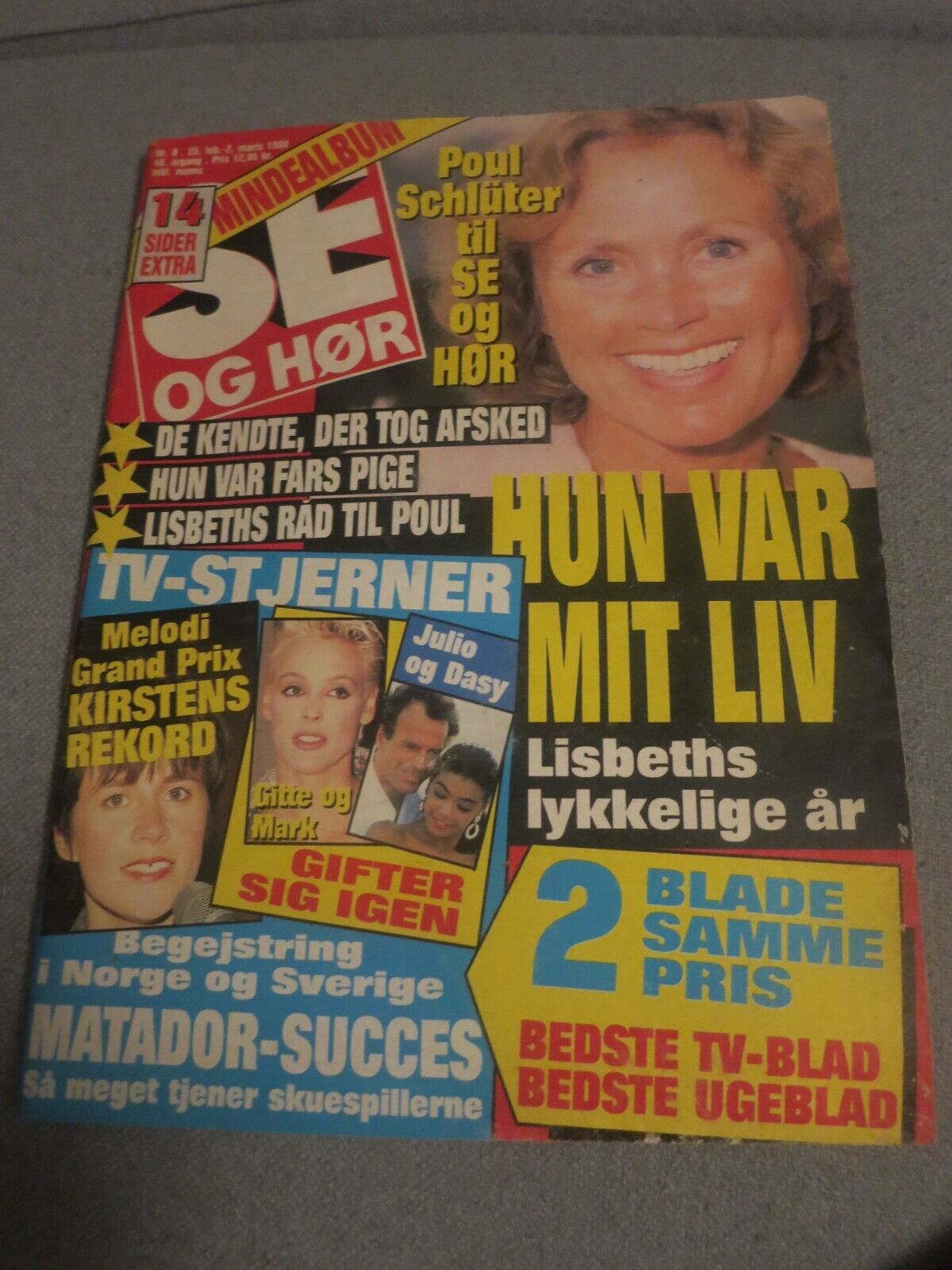 Danish Magazine 1988 EVE MATHESON Julio Iglesias BRIGITTE NIELSEN Gitte N20