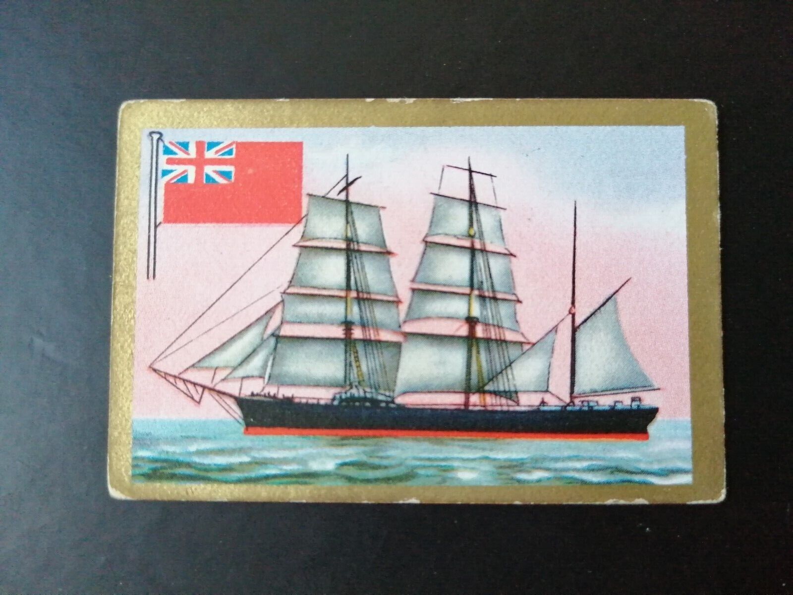 German SABA tobacco ship trading card 1931-33No 121 Bark England