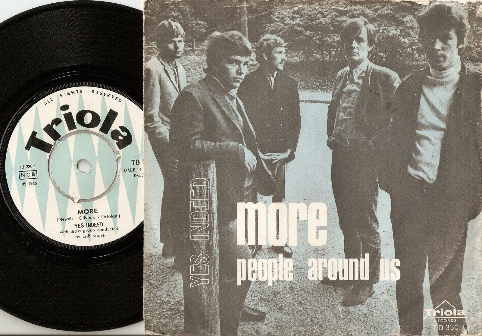 YES INDEED MORE  PEOPLE AROUND US DANISH 45+PS 1966 MOD FREAKBEAT SOUL PSYCH