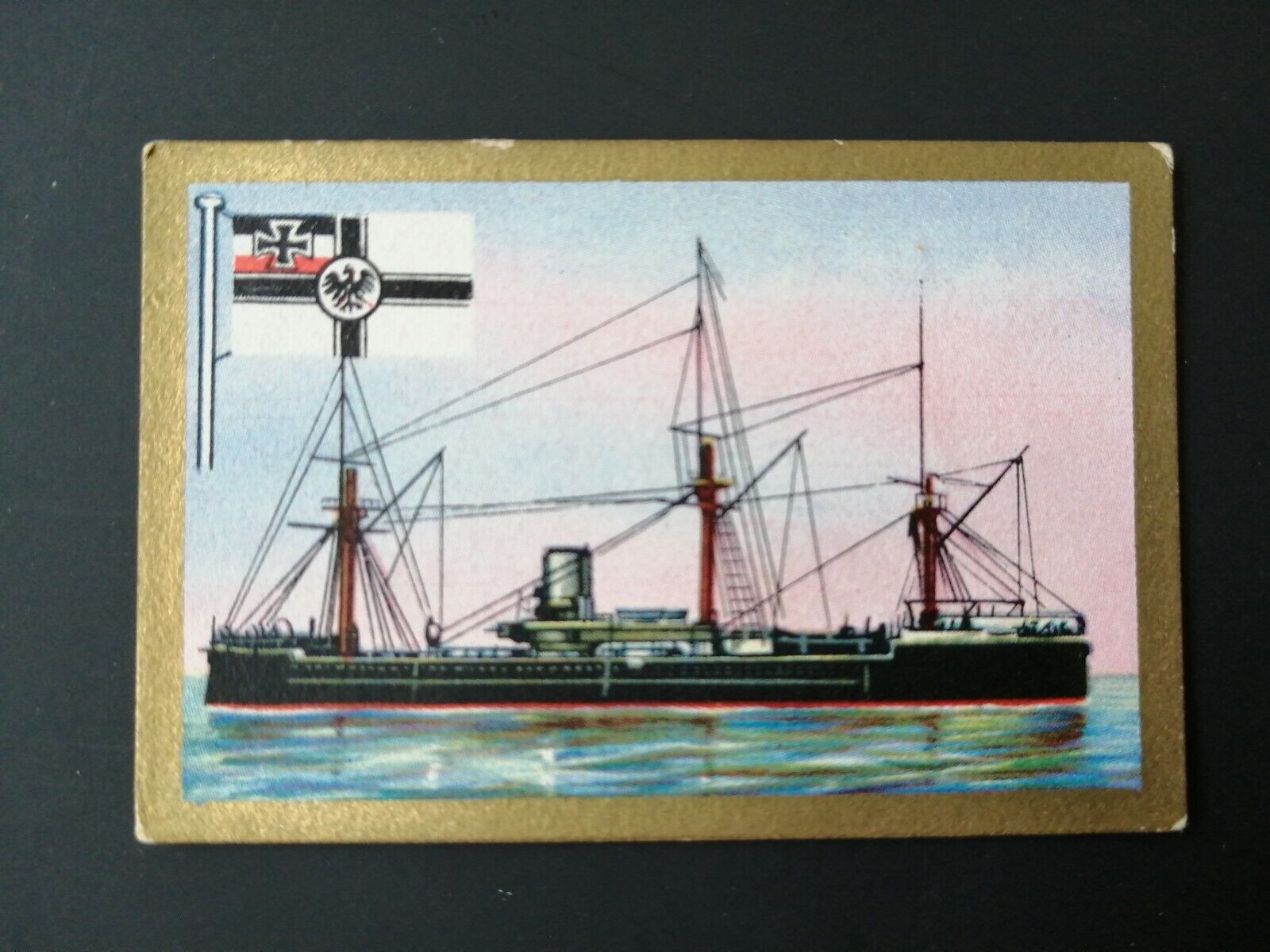 German SABA tobacco ship trading card from 1931-33No 29 "Friedrich der Grosse"