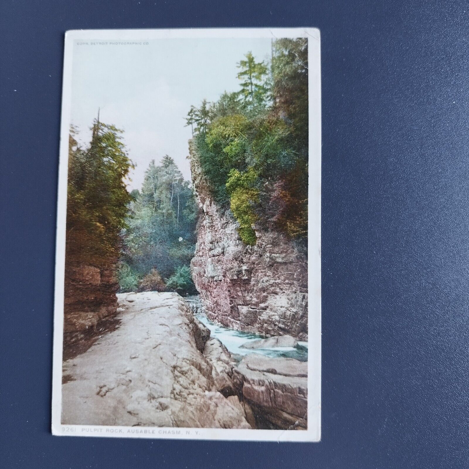 New York  Ausable Chasm Pulpit Rock  - 1930s