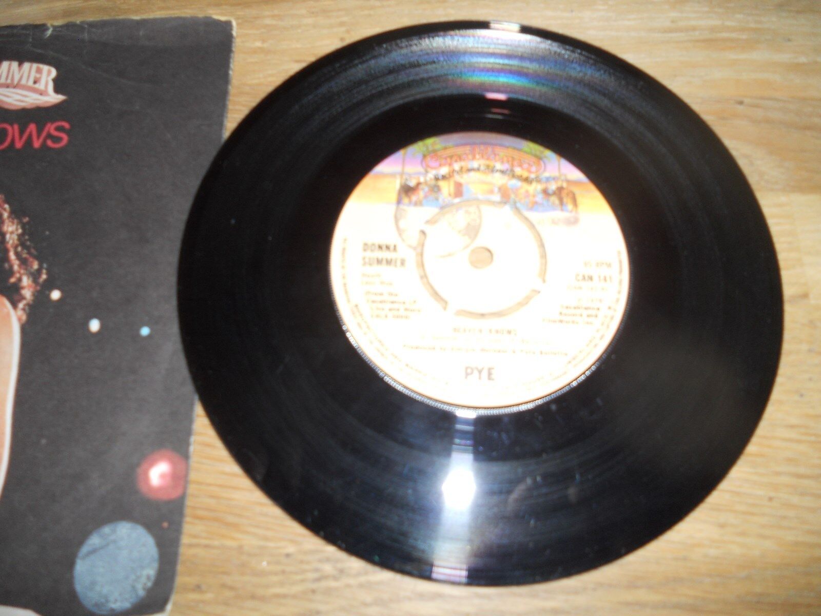 DONNA SUMMER "HEAVEN KNOWS / ONLY ONE MAN" UK 1978 SINGLE UK PYE RECORDS SCARCE*