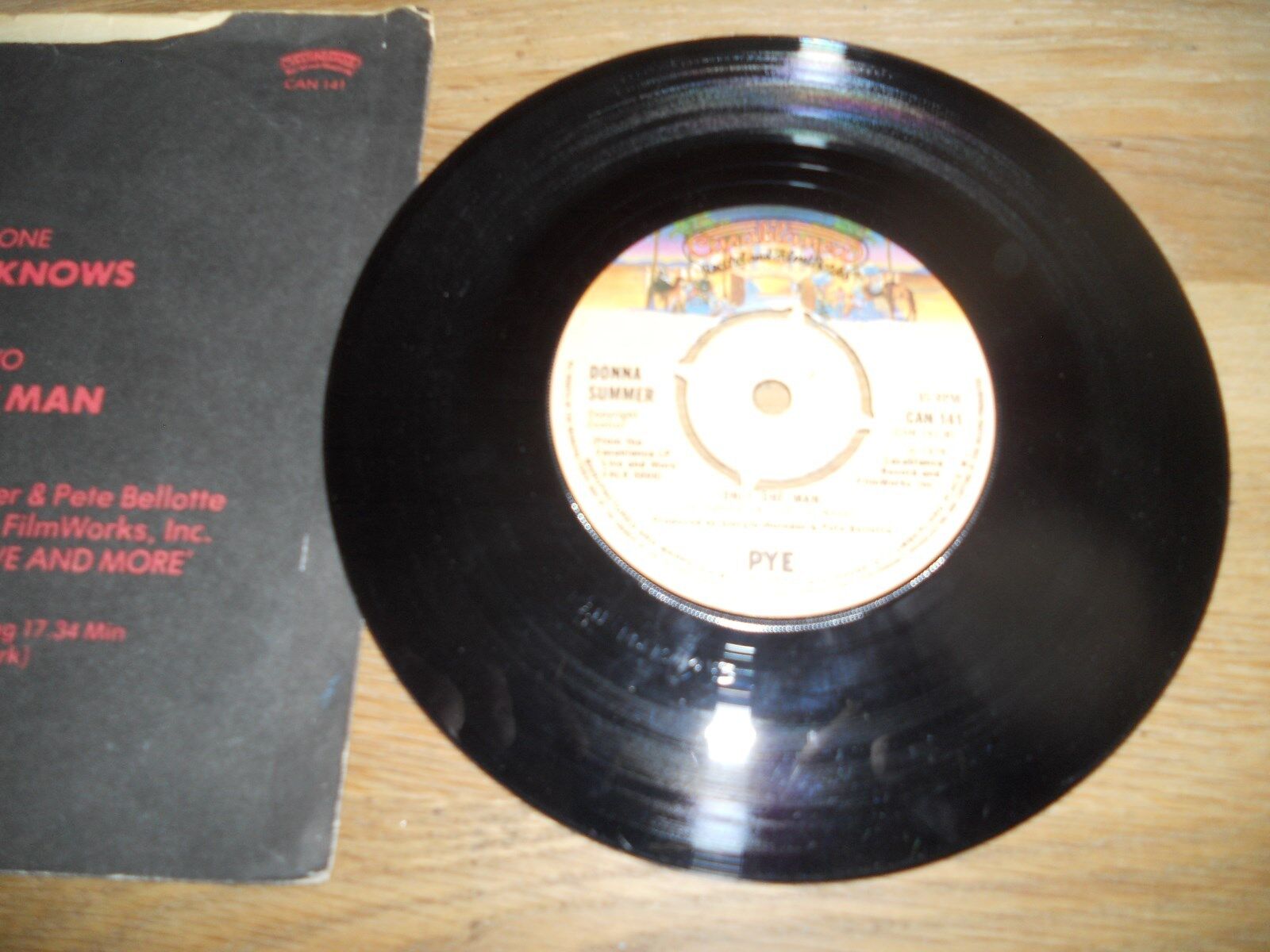 DONNA SUMMER "HEAVEN KNOWS / ONLY ONE MAN" UK 1978 SINGLE UK PYE RECORDS SCARCE*